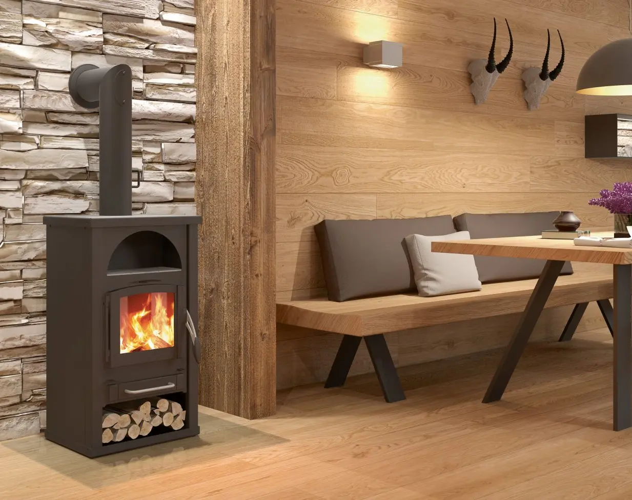 Poêle à bois ALPHA II - 3
